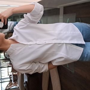 Chicos No Iron CoolMax All Season White Button-down 0